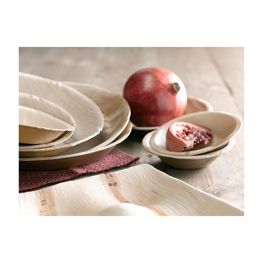 Packnwood Square Palm Leaf Plate with Rounded Corners, 8" x 8", Case of 100 image 2