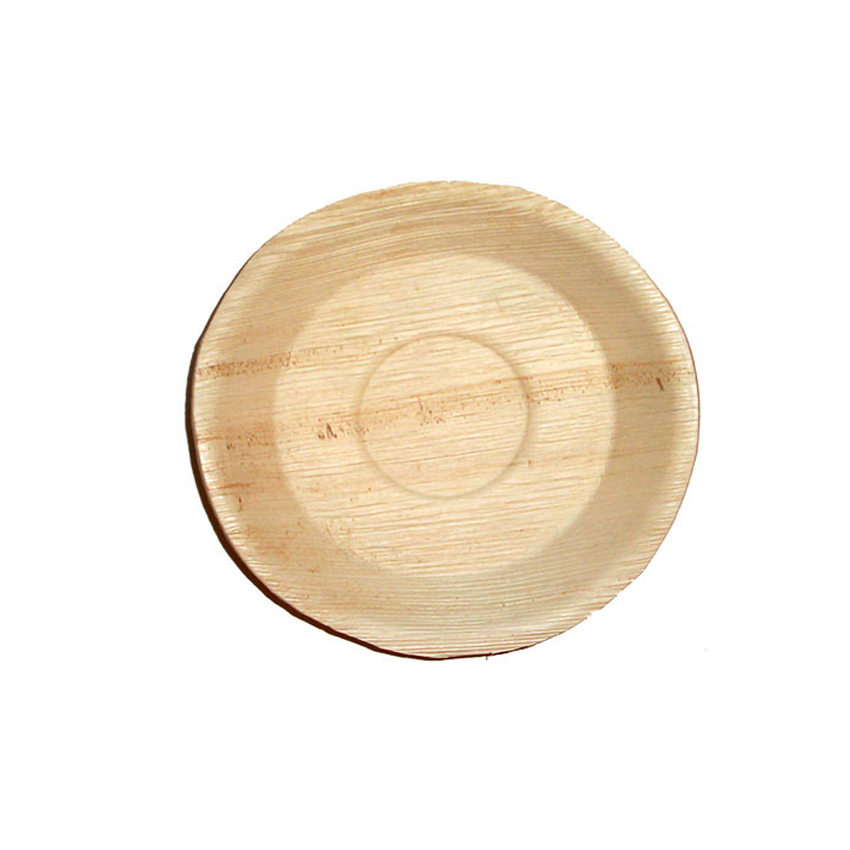 Packnwood Palm Leaf Bowl / Plate, 16 oz., 7" Dia. x 1" H, Case of 100 image 1