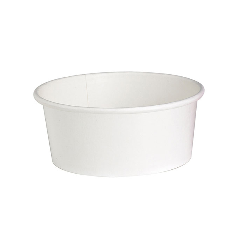 Packnwood Buckaty Round White To Go Container, 24 oz., 5.9" Dia. x 2.4" H, Case of 360 image 2