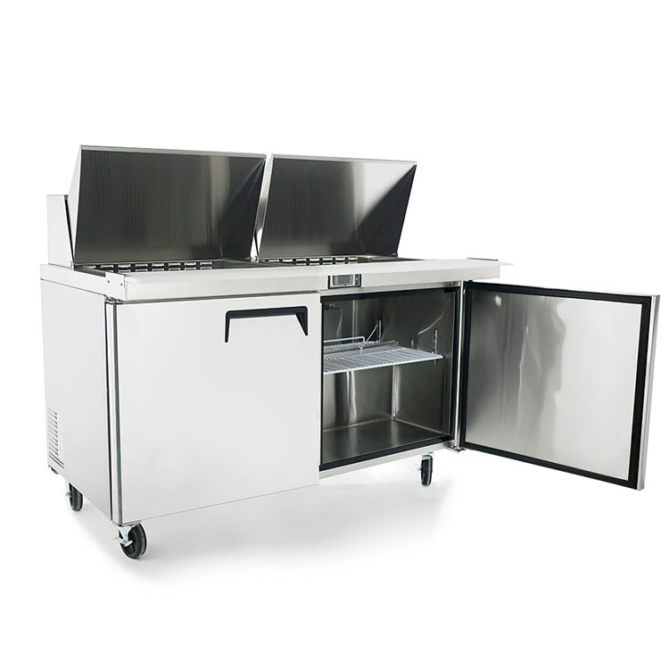 Atosa MSF8307GR Mega-Top Two Door Sandwich Prep Table 60-1/4"W, 17.2 Cu. Ft. image 2