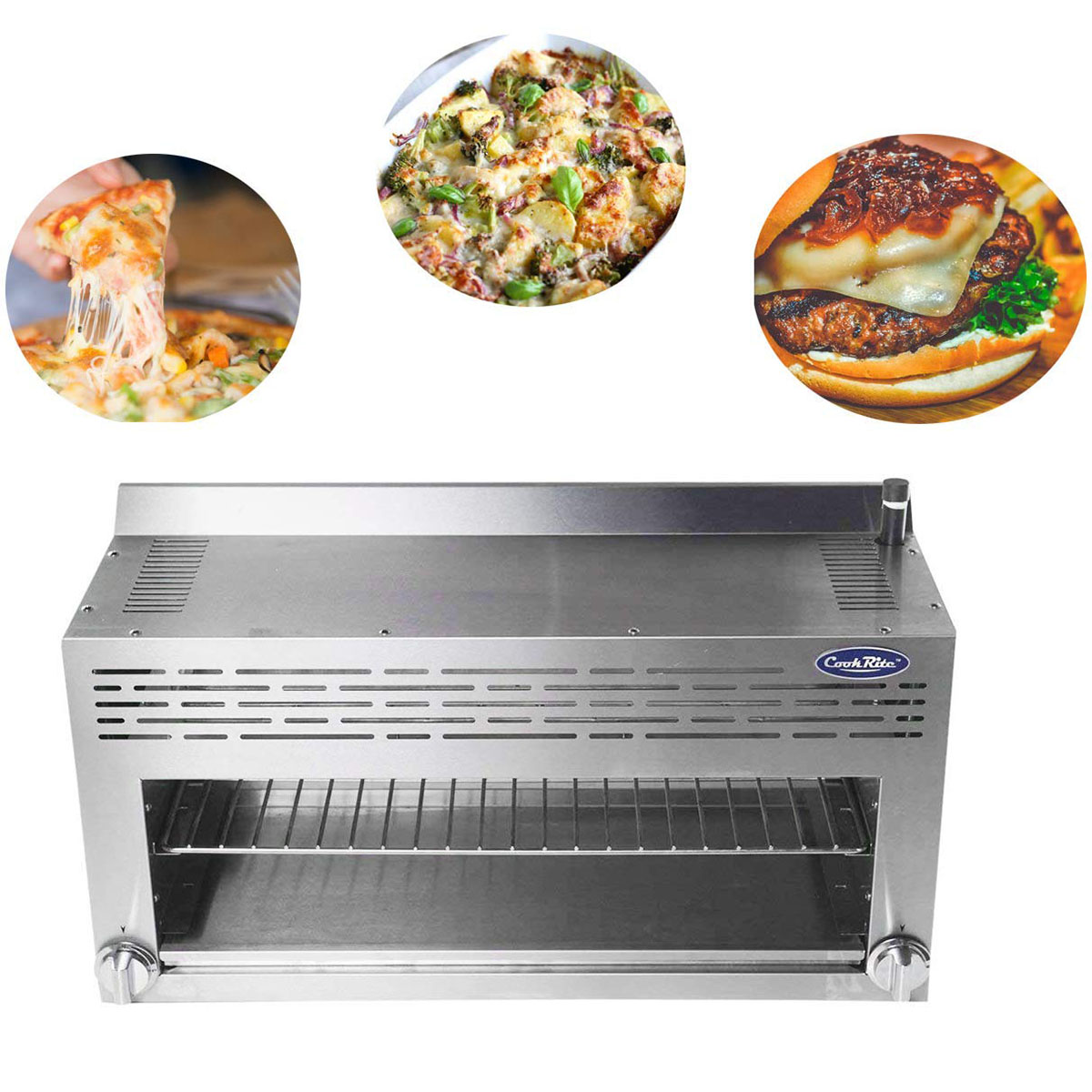 Atosa ATCM-36 Infrared Cheese Melter 36"W, Wall or Range Mount - Natural Gas image 2