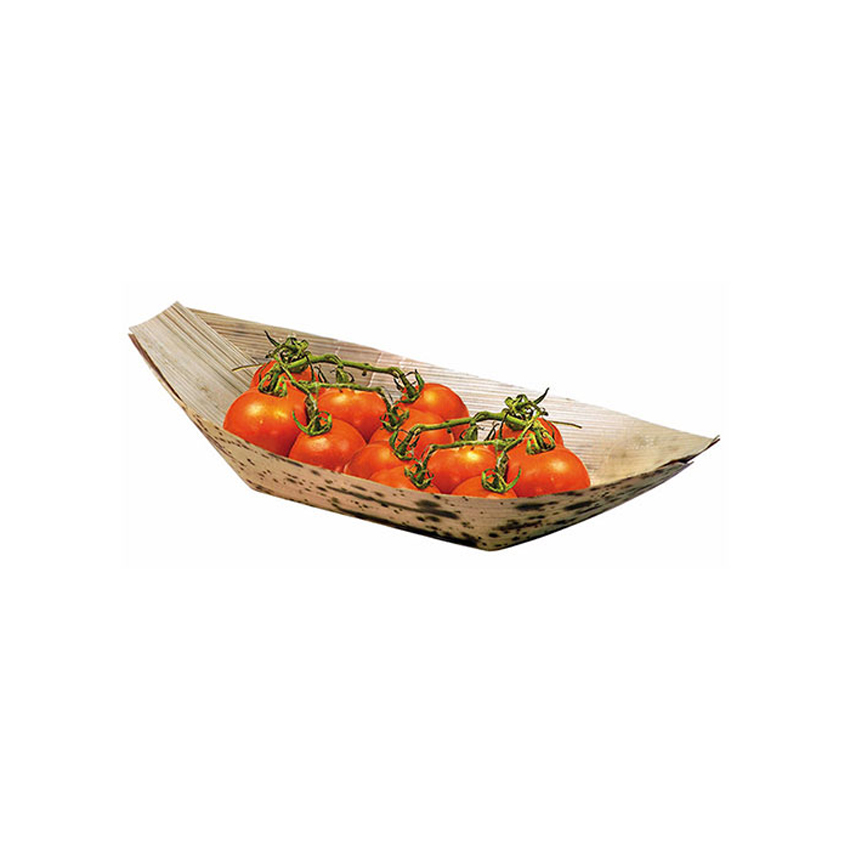 Packnwood Bamboo Leaf Boat, 2 oz, 4.9" x 2.3" x 0.4" H, Case of 1000 image 2