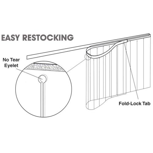 Strip Curtain for Upright Refrigerated Display Case