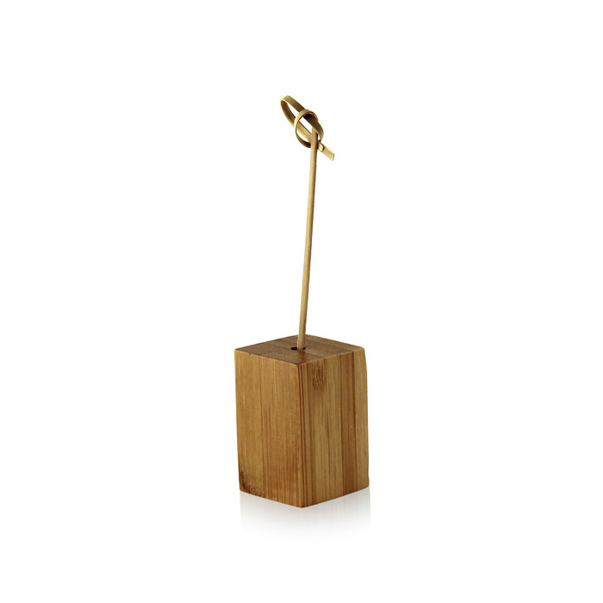 Packnwood Dual Use Bamboo Pick and Cone Holder, 1.18" x 1.18" x 2.16" H, Case of 50 image 1