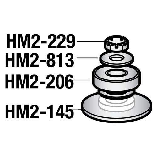 Stop Nut 1/2" -20 Flex Lock For Hobart Mixers A120 A200 image 2