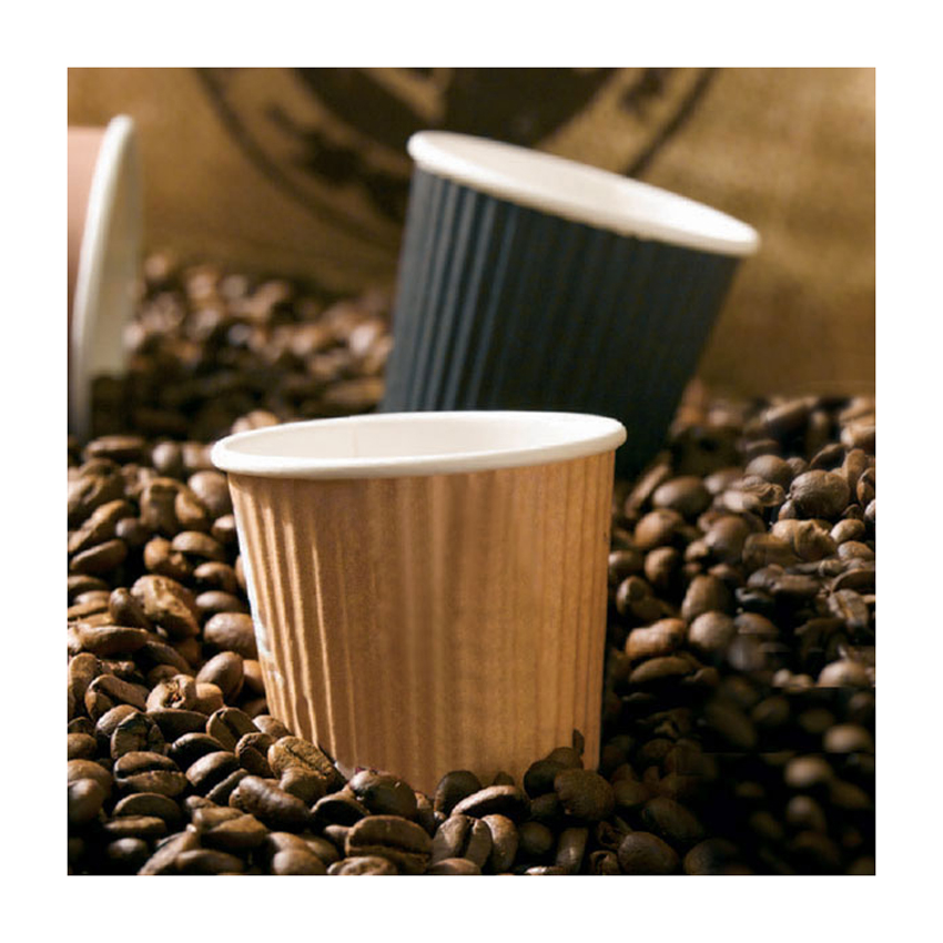 Packnwood Ripplay Beige Cups, 10 oz., 3.5" Dia. x 4" H, Case of 1000 image 6