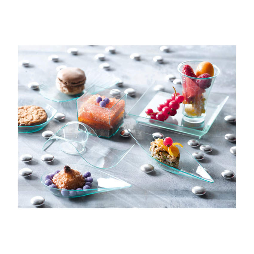 Packnwood Square Mini Transparent Dish, 4" x 4", Case of 100 image 1