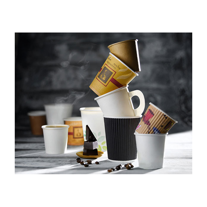 Packnwood Compostable Single Wall Paper Cup, 12 oz, 3.5" Dia. x 4.4" H, Case of 1000 image 6