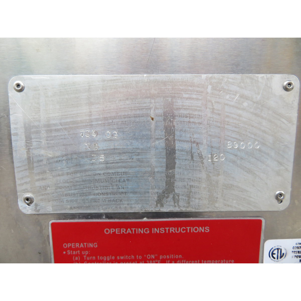 Belshaw 734CG Gas Fryer With Submerger, Used Excellent Condition image 4