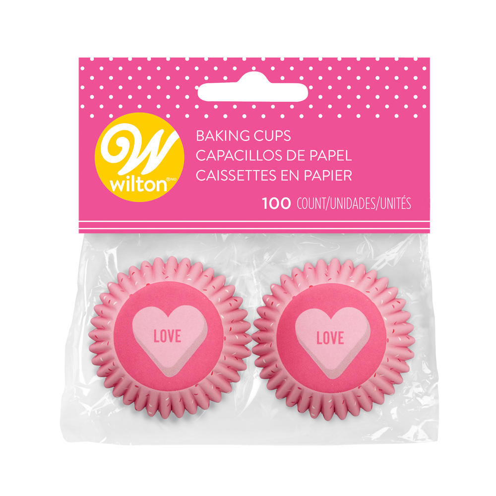 Wilton Valentine Mini Baking Cups, Pack of 100 Muffin and Tulip Baking