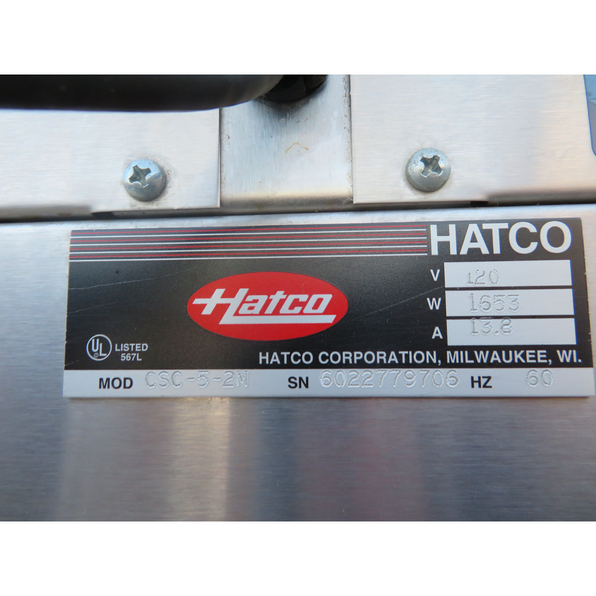Hatco CSC-5-2M Cook & Hold Oven, Used Very Good Condition image 4