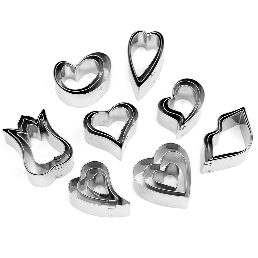 O'Creme Mini Heart Cookie Cutter Set, 24 Pcs. image 2