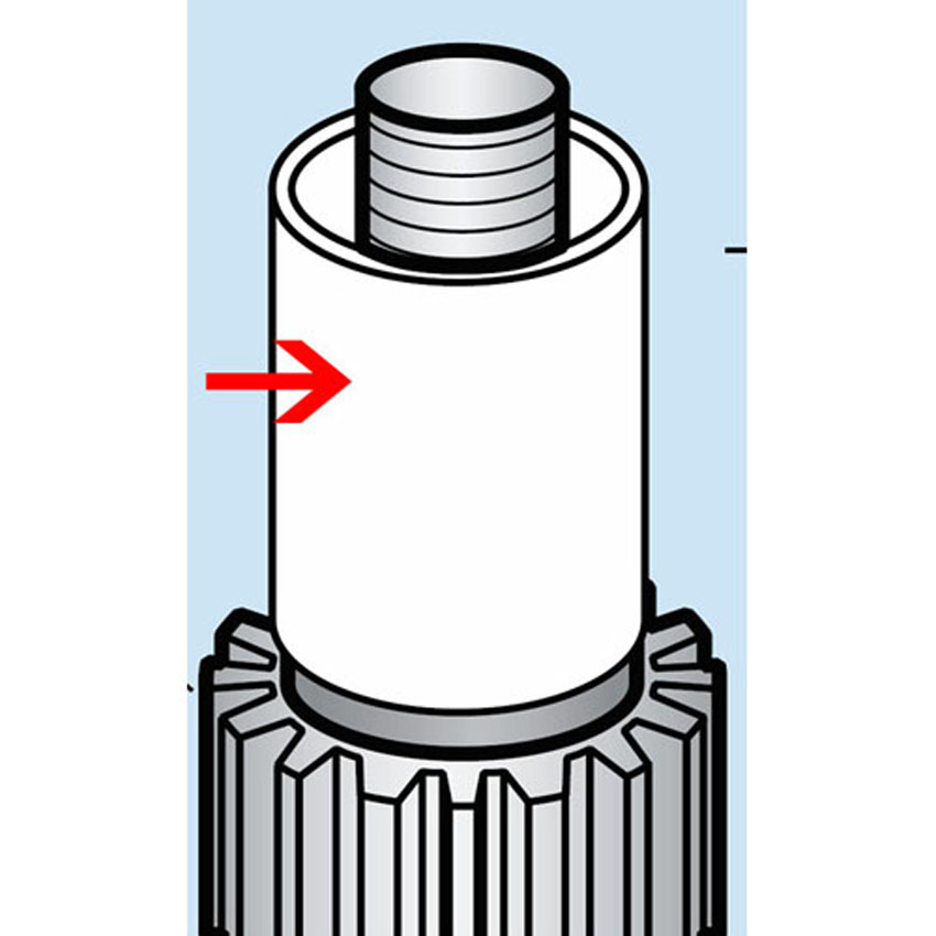 Spacer 3/4" - Worm Wheel Shaft (not included in HM2-615 Kit) For Hobart Mixer OEM # 124765-1 image 1