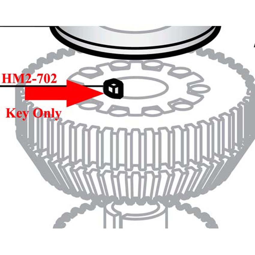 Key (Middle) For Hobart Mixer OEM # 109070-2 - Pack of 2 image 1