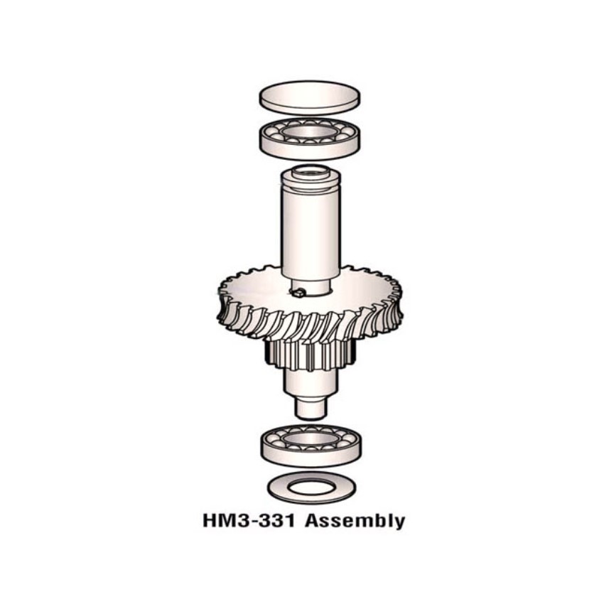 Worm Gear Shaft and Bearing Assembly For Hobart Mixer D300 Transmission OEM # 00-270533-00001 image 1