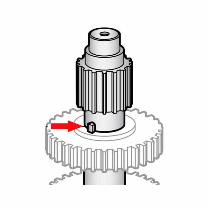 Upper Transmission Shaft Key For Hobart Mixer D300 OEM # 89830 image 1