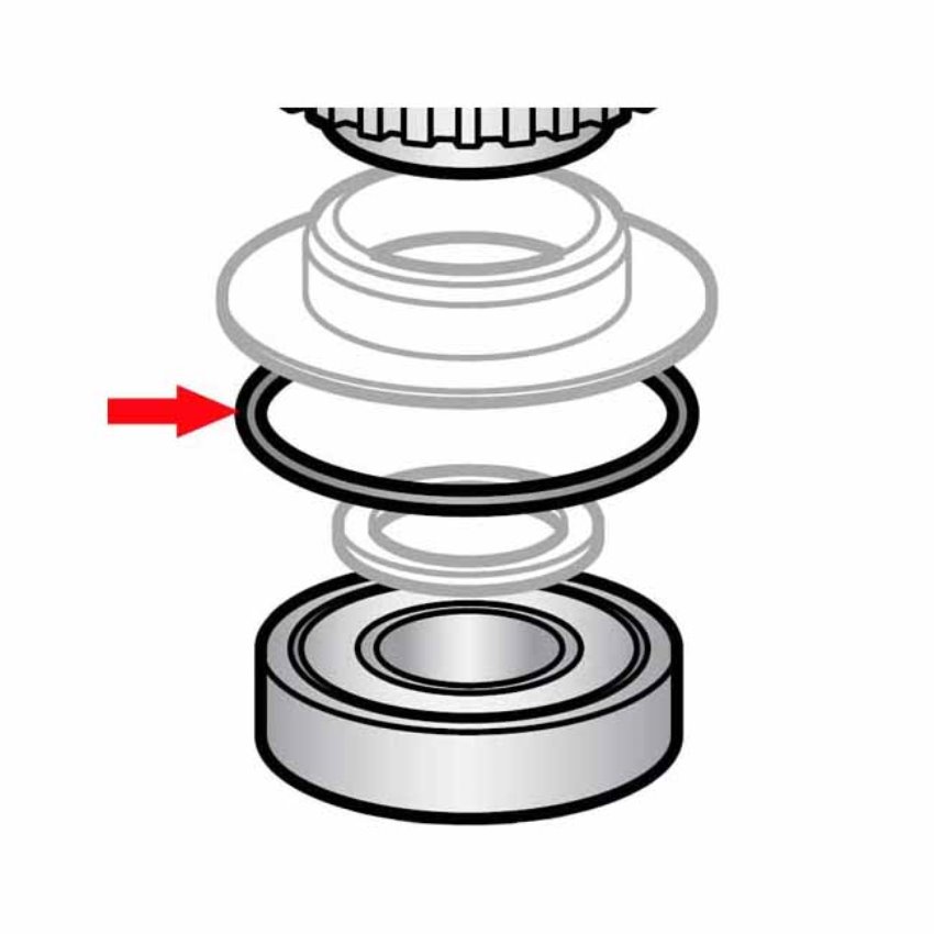 Agitator Shaft 'O' Ring For Hobart Mixers H600,L800,M802, And V1401 OEM # 67500-21 - Pack of 2 image 1