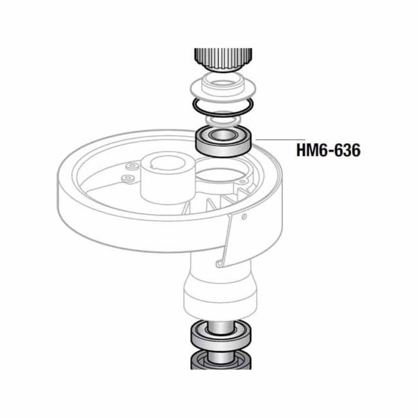 Upper Agitator Bearing For Hobart Mixers H600, L800 and M802 OEM # BB-6-36 image 1