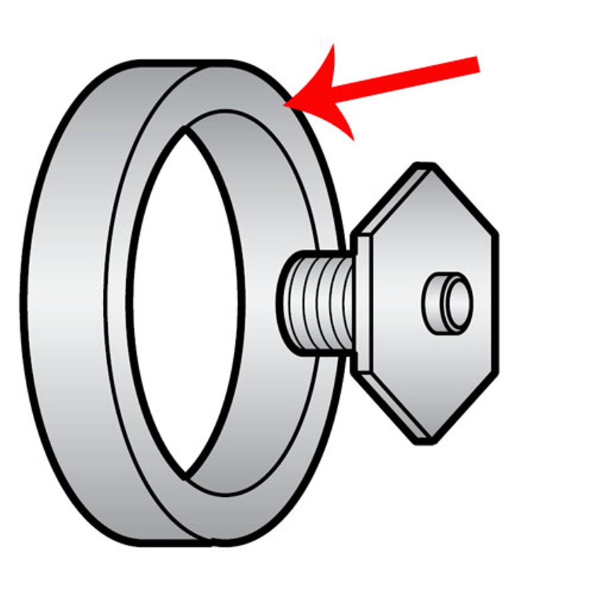 Knife Shaft Ring for Hobart Slicers OEM # P-111154 image 1