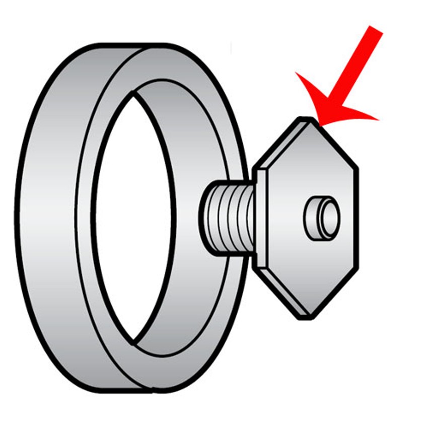 Knife Screw and Plug Assembly for Hobart Slicers OEM # 73356 image 1