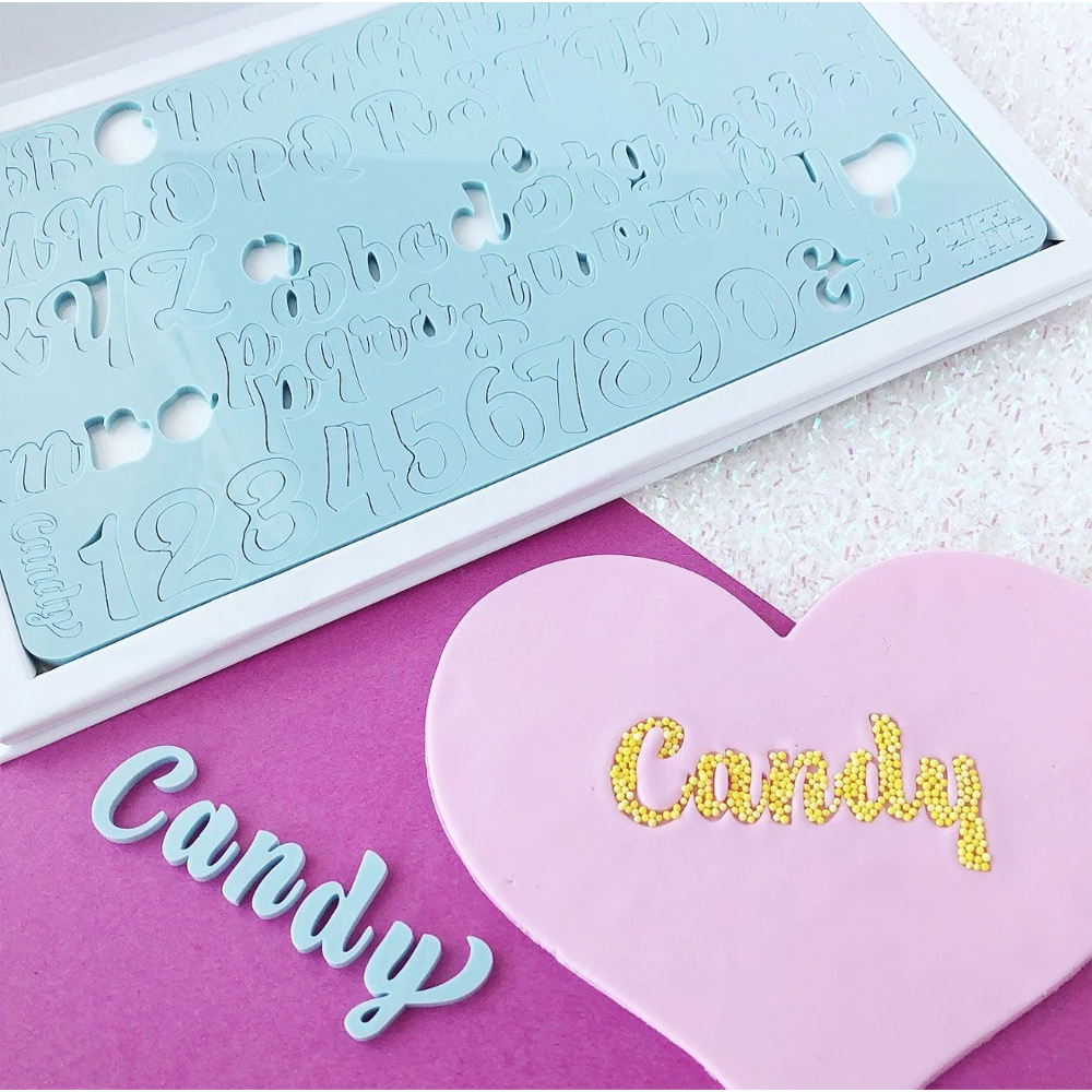 Sweet Stamp Set of Candy Upper & Lower Case Letters, Numbers & Symbols image 1