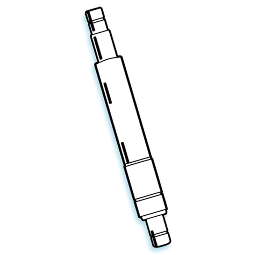 Shaft, Worm Gear for Hobart Mixers OEM # 00-024204 image 1