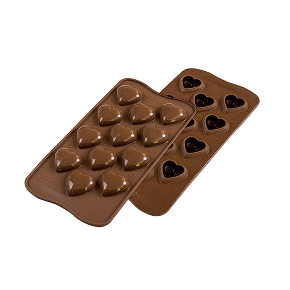 Silikomart Silicone Chocolate Mold, My Love, 12 Cavities image 1