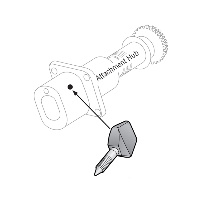 Thumb Screw Assembly (1" Shaft" ) For Hobart OEM # 108197-1 image 1