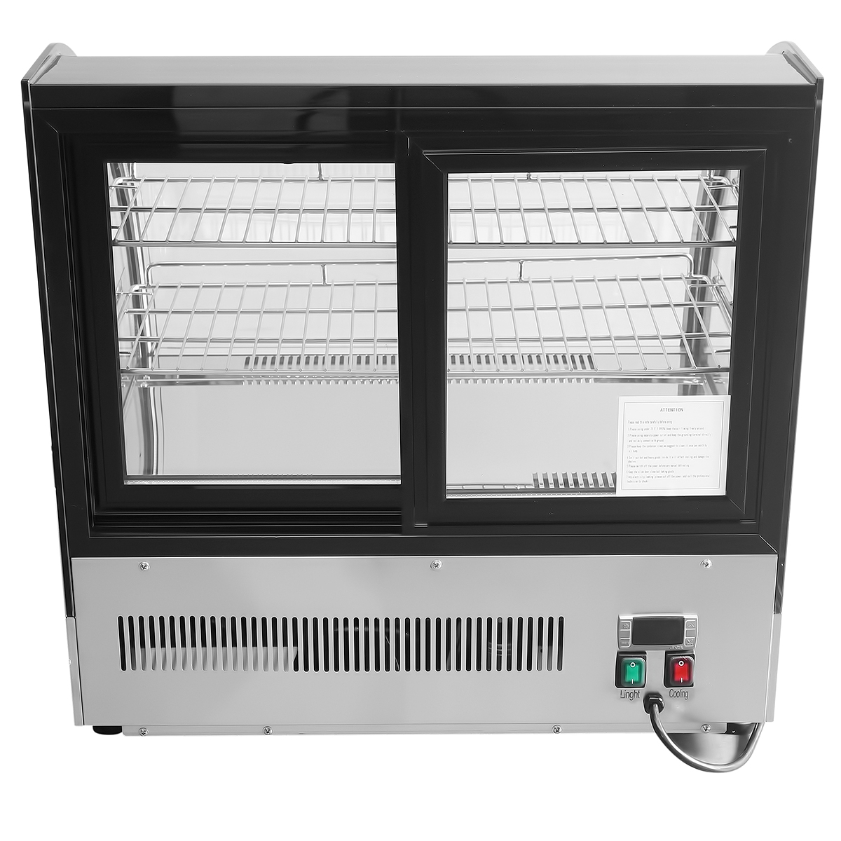 Atosa CRDC-35 Refrigerated Countertop Display Case, 3.5 cu.ft. - 27-3/5"W x 22-1/10"D x 26-2/5"H image 3