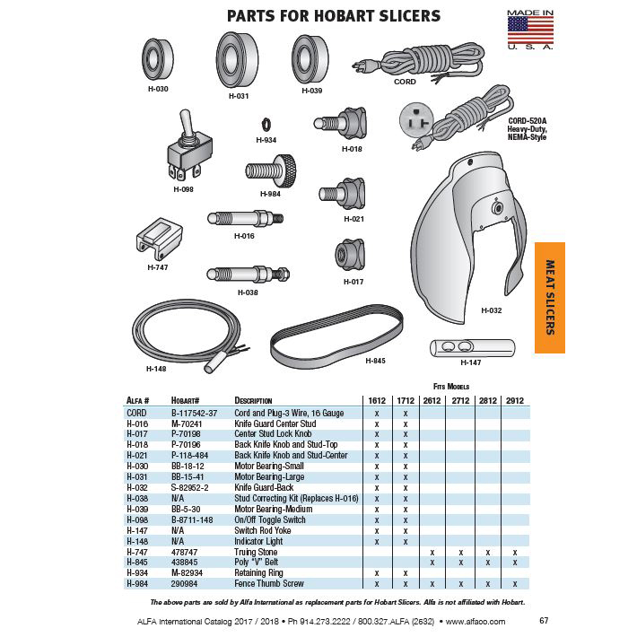 Stud Correcting Kit (Replaces H-016) for Hobart Slicers image 2