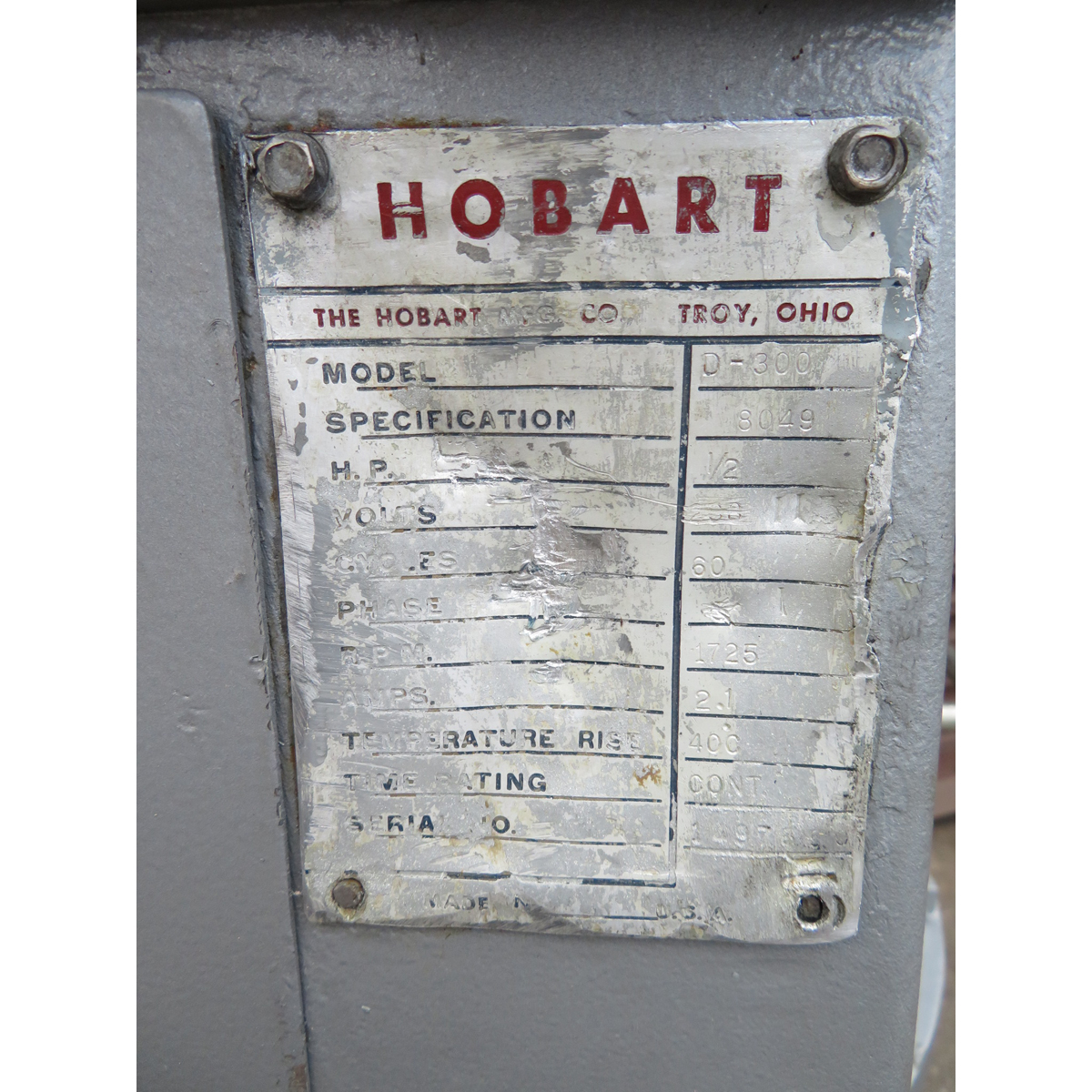 Hobart 30 Quart Mixer D300, Used Excellent Condition image 2