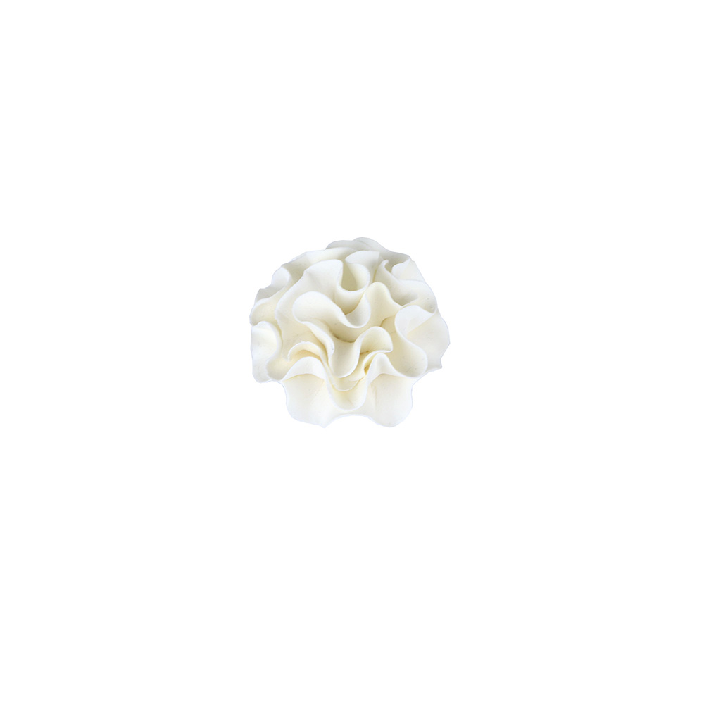 White Small Carnation Gumpaste Flowers - Set of 6 image 1