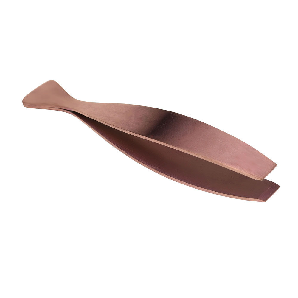 O'Creme Rose Gold Stainless Steel Fish Tweezers, 5-1/8" image 1