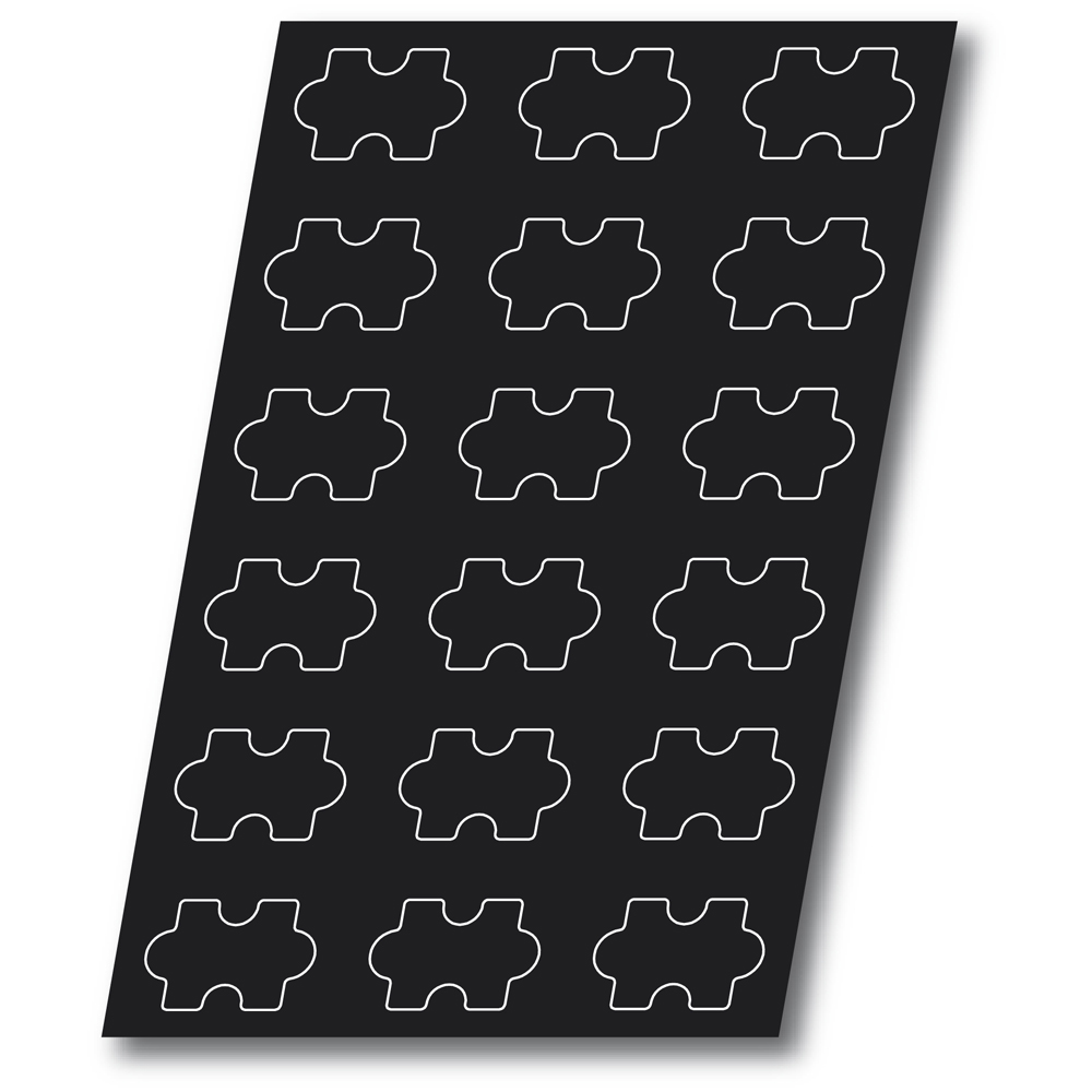 Demarle Flexipan Origine, Jigsaw Puzzle 3.04 oz, 18 Cavities image 2