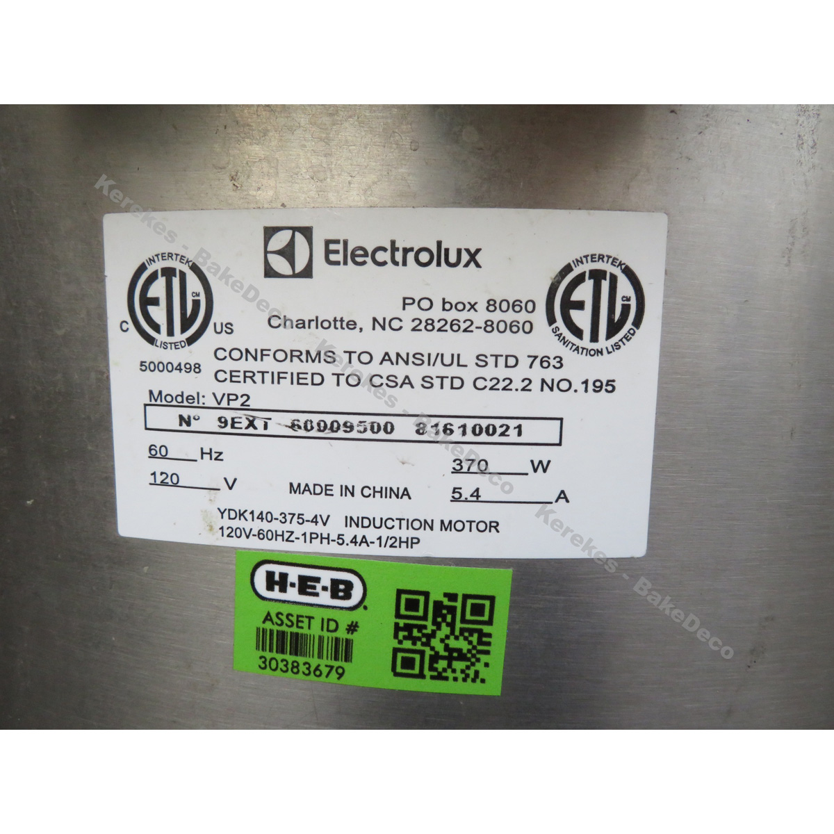 Electrolux Vegetable Dryer VP2, Used Very Good Condition image 6