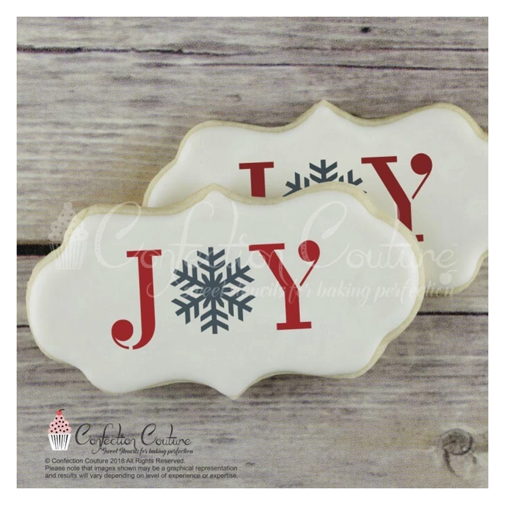 Confection Couture Joy Message Cookie Stencil image 1