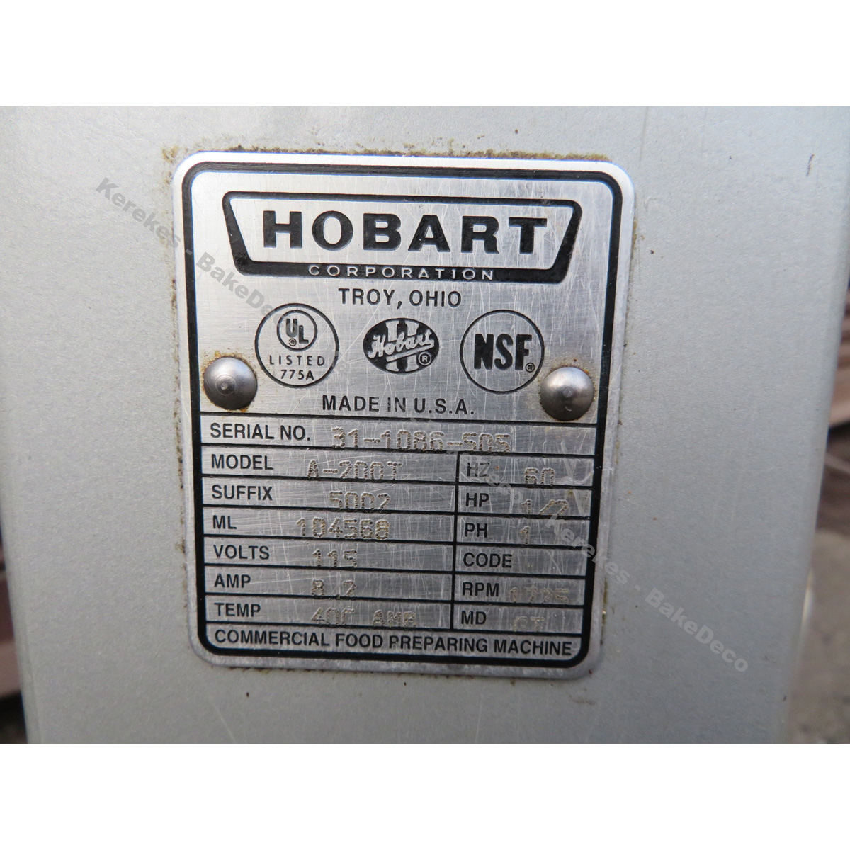 Hobart 20 Quart A200T Mixer, Used Great Condition image 3
