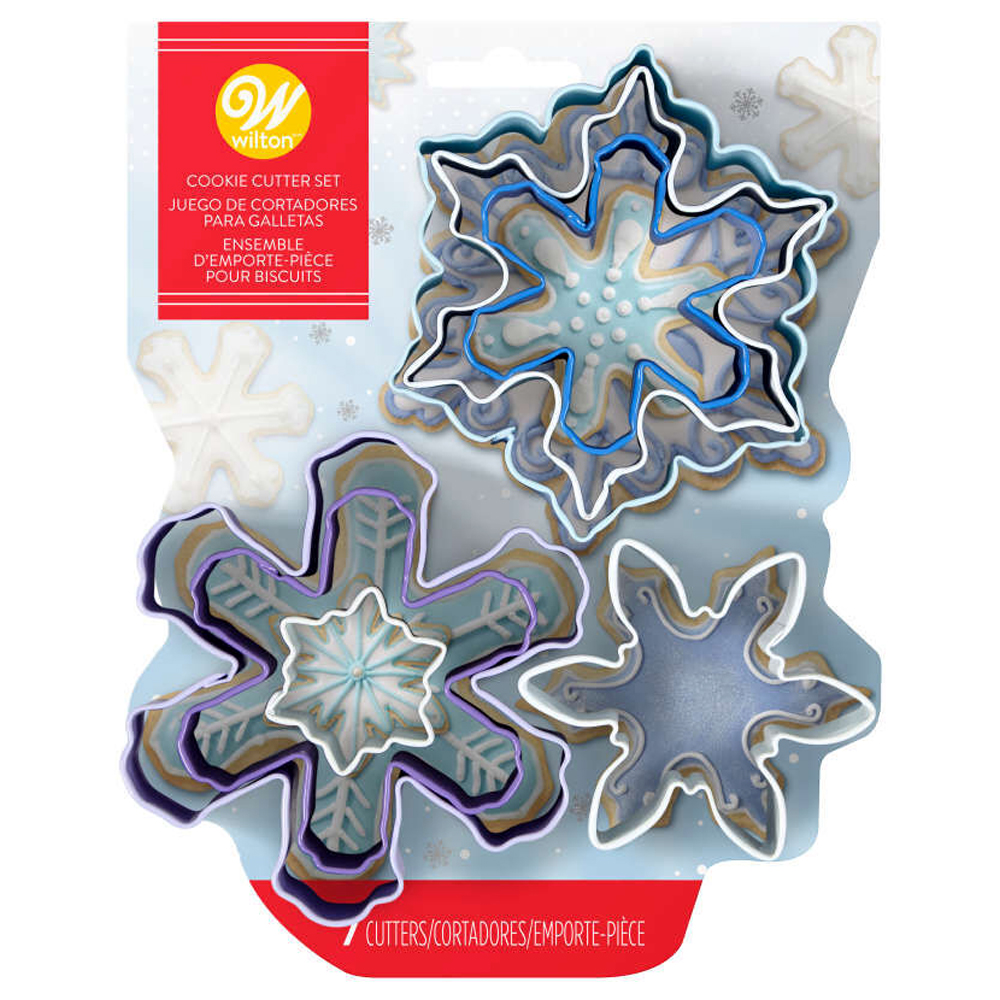 Wilton Snowflake Cookie Cutters, Set of 7 image 1
