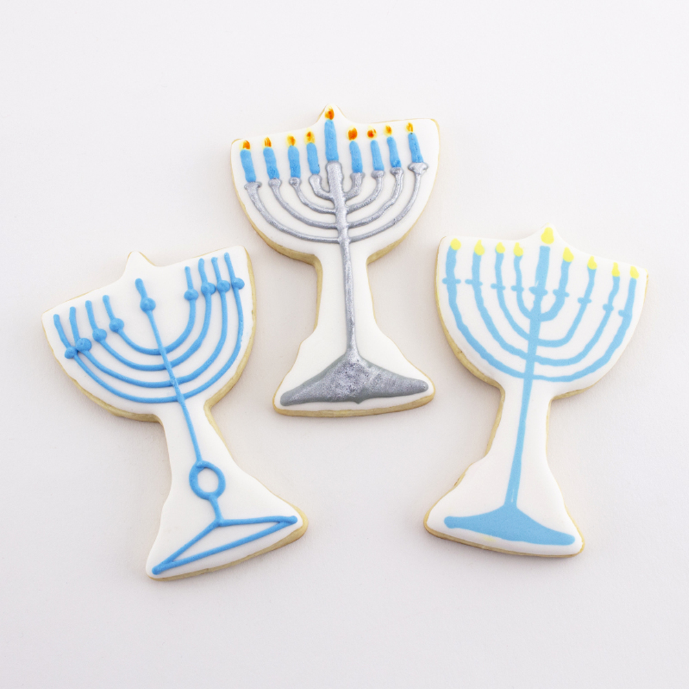 Ann Clark Menorah Cookie Cutter, 3-3/4" x 2-1/4" image 1