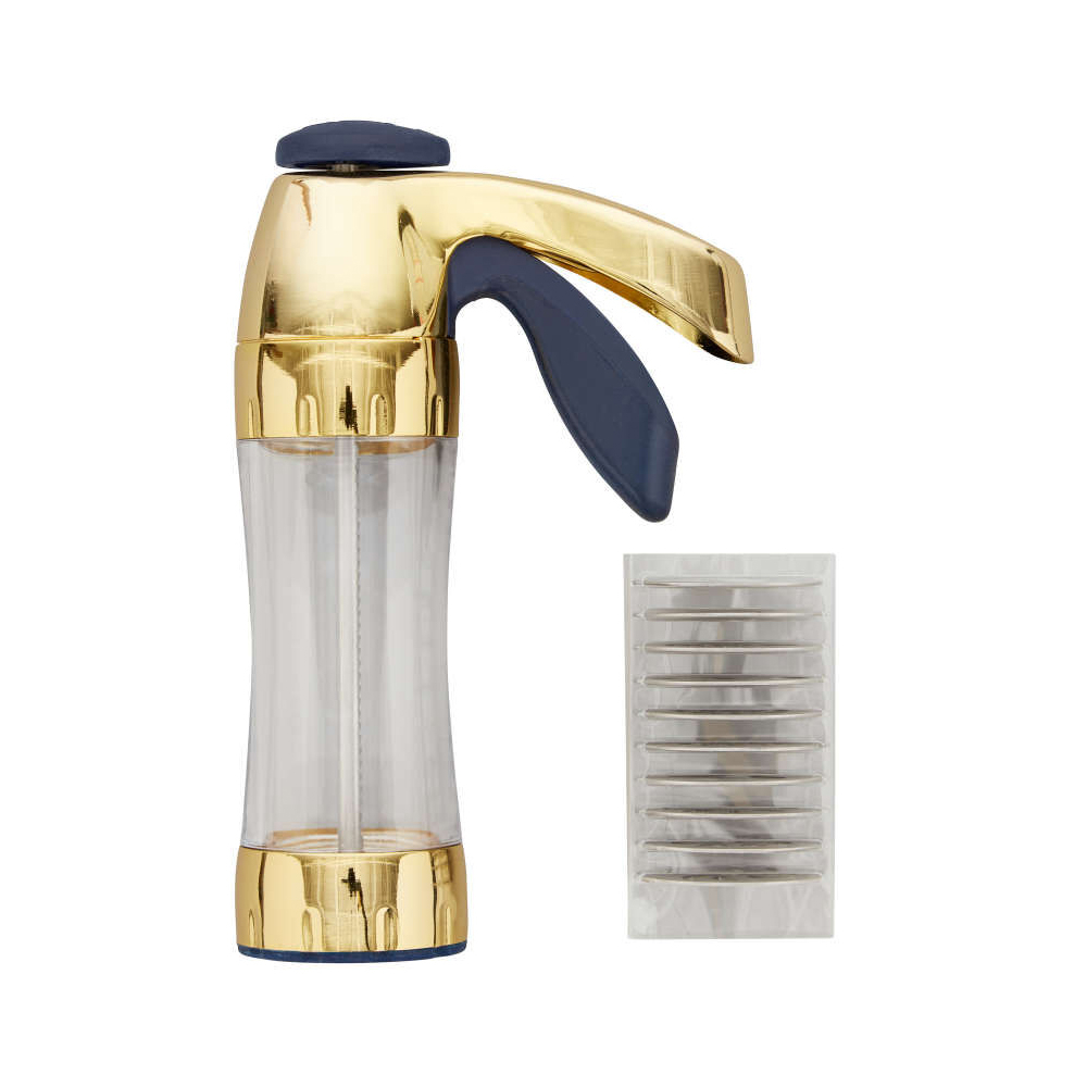 Wilton Blue and Gold Cookie Press Set image 1