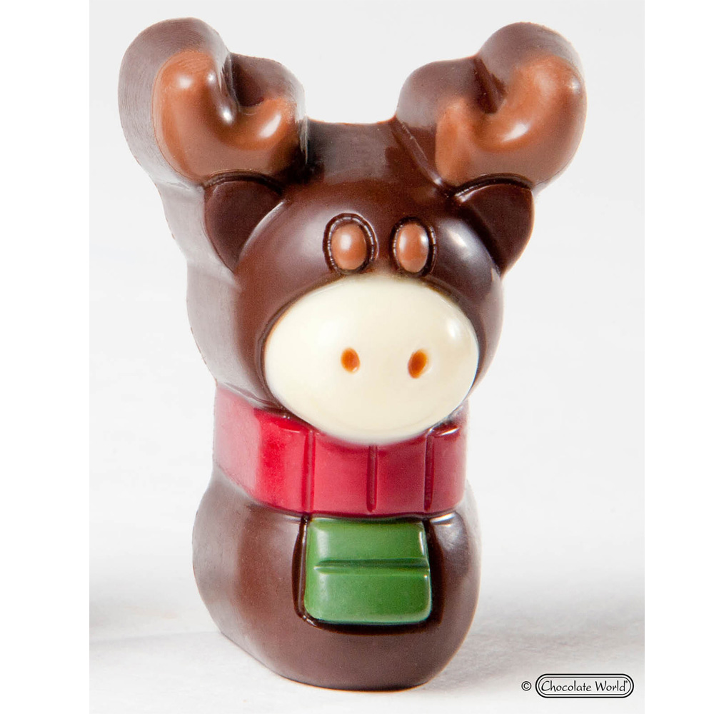 Chocolate World Clear Polycarbonate Chocolate Mold, Moose image 1