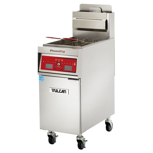 Vulcan 1VK45C PowerFry Gas Fryer - 45 lb. Oil Cap. w/ Programmab image 1