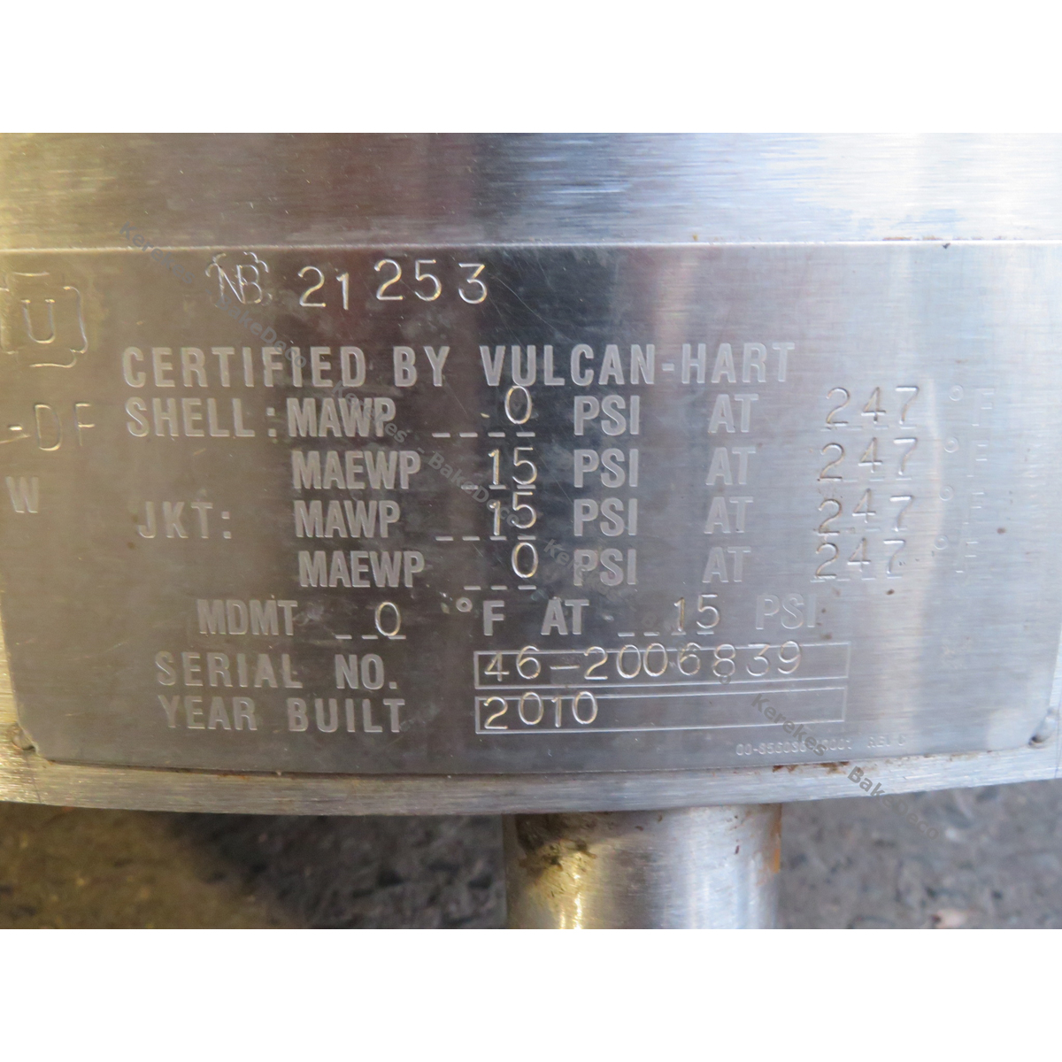 Vulcan 80 Gallon Kettle GL80E, Used Great Condition image 8