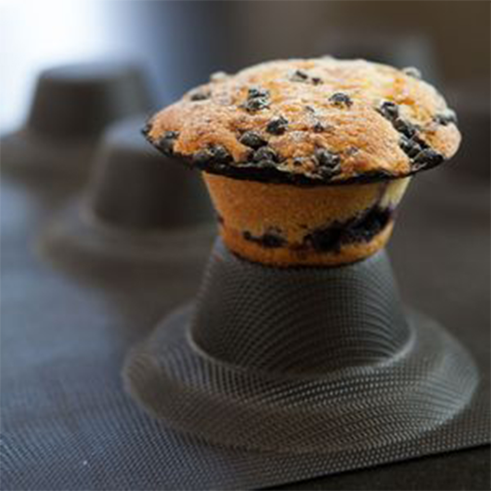 Sasa Demarle Flexipan Origine Crown Muffin, 6.25 oz, 6 Indents image 2