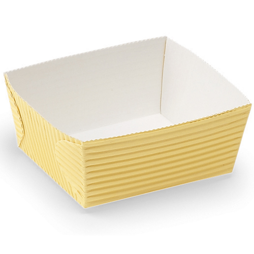 Welcome Home Brands Dispoable Yellow Paper Baking Pan, 5.1 Oz, 2.4 x 2.6 x  1.4 High, Case of 500 Single Serve Baking Molds