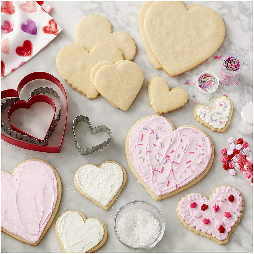 Wilton Heart Metal Cookie Cutter Set - 4 Cutters image 3