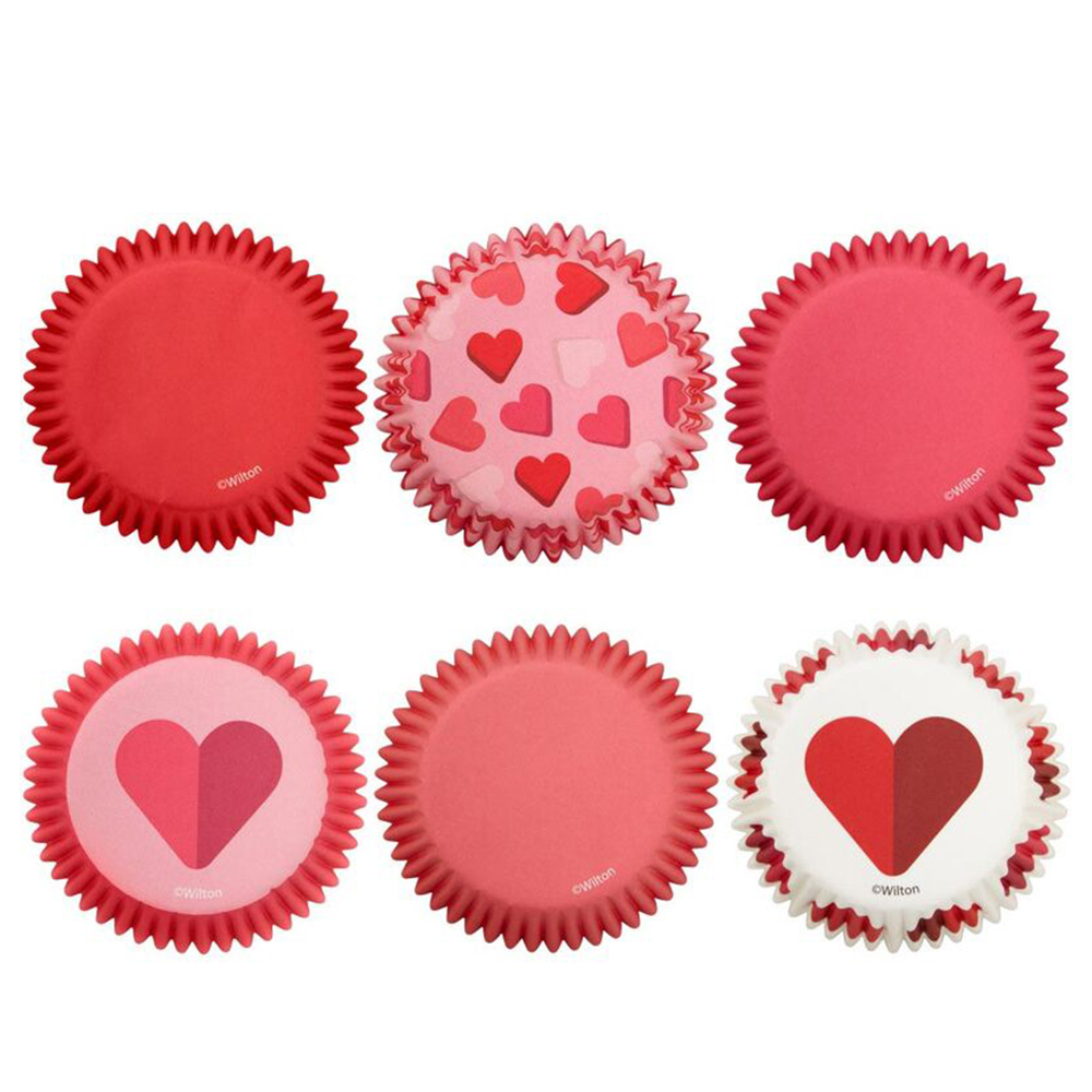 Wilton Standard Valentine Baking Cups Tube 150/pk image 1