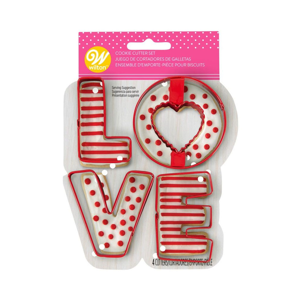 Wilton LOVE Cookie Cutter Set image 1