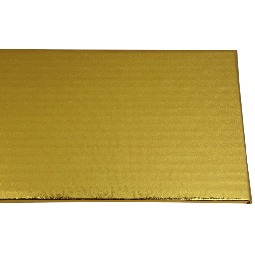 O'Creme Gold Log Cake Board, 14-1/2" x 5" x 1/4" - Pack of 10 image 2