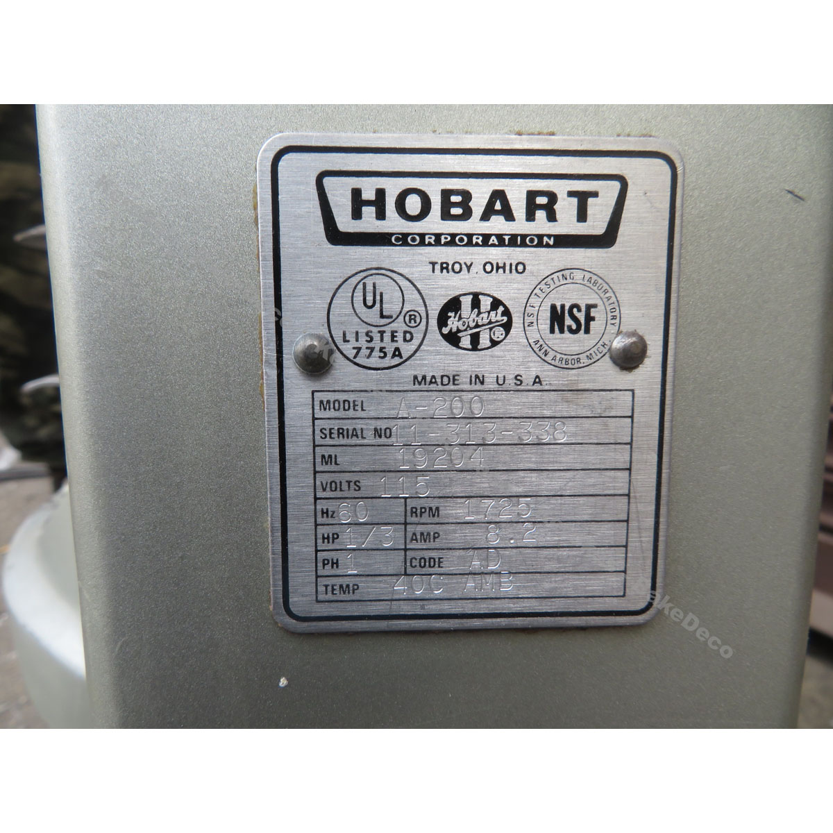 Hobart 20 Quart A200 Mixer, Used Excellent Condition image 3